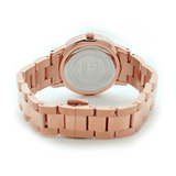 Buy Shop Daniel Wellington Iconic Link Black Dial Rose Gold Steel Strap Watch for Women - DW00100212 USA Online