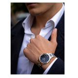 Buy Shop Daniel Wellington Iconic Link Black Dial Silver Steel Strap Watch for Women - DW00100204 USA Online