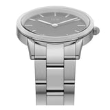 Buy Shop Daniel Wellington Iconic Link Black Dial Silver Steel Strap Watch For Women - DW00100206 USA Online