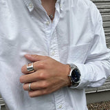 Buy Shop Daniel Wellington Iconic Link Black Dial Silver Steel Strap Watch For Women - DW00100208 USA Online