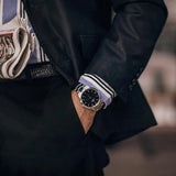 Buy Shop Daniel Wellington Iconic Link Black Dial Silver Steel Strap Watch For Women - DW00100342 USA Online