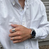 Buy Shop Daniel Wellington Iconic Link Black Dial Silver Steel Strap Watch For Women - DW00100342 USA Online