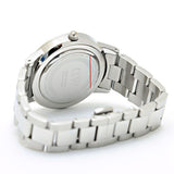 Buy Shop Daniel Wellington Iconic Link Black Dial Silver Steel Strap Watch For Women - DW00100342 USA Online