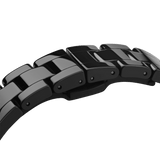 Buy Shop Daniel Wellington Iconic Link Ceramic Black Dial Black Steel Strap Watch For Women - DW00100414 USA Online