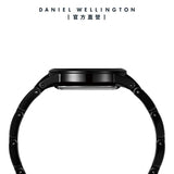 Buy Shop Daniel Wellington Iconic Link Ceramic Black Dial Black Steel Strap Watch For Women - DW00100414 USA Online