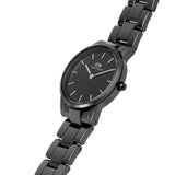 Buy Shop Daniel Wellington Iconic Link Ceramic Black Dial Black Steel Strap Watch For Women - DW00100414 USA Online