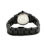 Buy Shop Daniel Wellington Iconic Link Ceramic Black Dial Black Steel Strap Watch For Women - DW00100415 USA Online