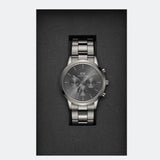 Buy Shop Daniel Wellington Iconic Link Chronograph Grey Dial Grey Steel Strap Watch for Men - DW00100643 USA Online