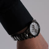 Buy Shop Daniel Wellington Iconic Link Chronograph Grey Dial Grey Steel Strap Watch for Men - DW00100643 USA Online