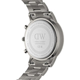 Buy Shop Daniel Wellington Iconic Link Chronograph Grey Dial Grey Steel Strap Watch for Men - DW00100643 USA Online