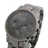 Buy Shop Daniel Wellington Iconic Link Chronograph Grey Dial Grey Steel Strap Watch for Men - DW00100643 USA Online