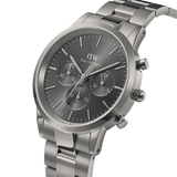 Buy Shop Daniel Wellington Iconic Link Chronograph Grey Dial Grey Steel Strap Watch for Men - DW00100643 USA Online