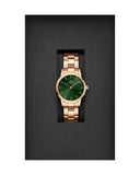 Buy Shop Daniel Wellington Iconic Link Emerald Green Dial Rose Gold Steel Strap Watch For Women - DW00100421 USA Online