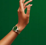 Buy Shop Daniel Wellington Iconic Link Emerald Green Dial Rose Gold Steel Strap Watch For Women - DW00100421 USA Online