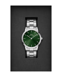 Buy Shop Daniel Wellington Iconic Link Emerald Green Dial Silver Steel Strap Watch For Men - DW00100427 USA Online