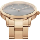 Buy Shop Daniel Wellington Iconic Link Grey Dial Gold Steel Strap Watch For Women - DW00100334 USA Online
