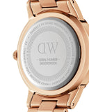 Buy Shop Daniel Wellington Iconic Link Grey Dial Rose Gold Steel Strap Watch For Women - DW00100332 USA Online