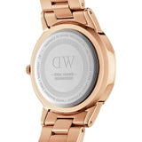 Buy Shop Daniel Wellington Iconic Link Pink Dial Rose Gold Steel Strap Watch For Women - DW00100333 USA Online