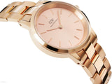 Buy Shop Daniel Wellington Iconic Link Pink Dial Rose Gold Steel Strap Watch For Women - DW00100333 USA Online