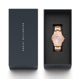 Buy Shop Daniel Wellington Iconic Link Pink Dial Rose Gold Steel Strap Watch For Women - DW00100335 USA Online