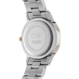 Buy Shop Daniel Wellington Iconic Link Pink Dial Silver Steel Strap Watch For Women - DW00100327 USA Online
