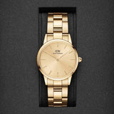 Buy Shop Daniel Wellington Iconic Link Unitone Gold Dial Gold Steel Strap Watch For Women - DW00100403 USA Online