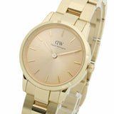 Buy Shop Daniel Wellington Iconic Link Unitone Gold Dial Gold Steel Strap Watch For Women - DW00100403 USA Online