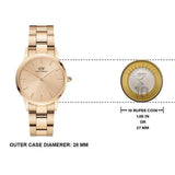 Buy Shop Daniel Wellington Iconic Link Unitone Rose Gold Dial Rose Gold Steel Strap Watch For Women - DW00100401 USA Online