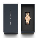 Buy Shop Daniel Wellington Iconic Link Unitone Rose Gold Dial Rose Gold Steel Strap Watch For Women - DW00100401 USA Online