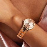 Buy Shop Daniel Wellington Iconic Link Unitone Rose Gold Dial Rose Gold Steel Strap Watch For Women - DW00100401 USA Online