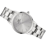 Buy Shop Daniel Wellington Iconic Link Unitone Silver Dial Silver Steel Strap Watch For Women - DW00100402 USA Online
