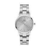Buy Shop Daniel Wellington Iconic Link Unitone Silver Dial Silver Steel Strap Watch For Women - DW00100402 USA Online