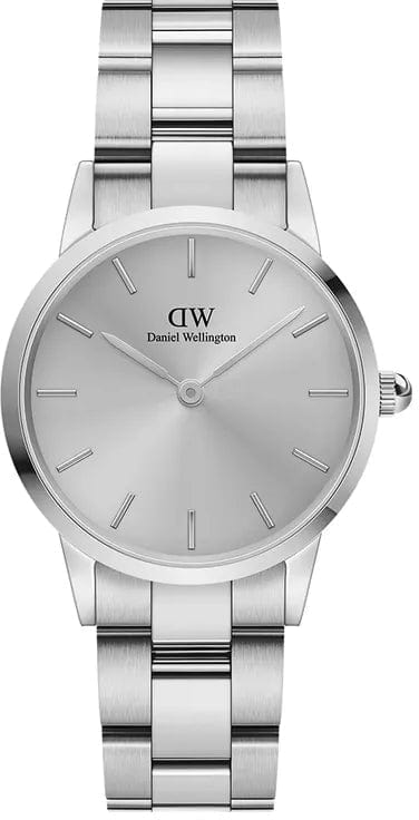 Buy Shop Daniel Wellington Iconic Link Unitone Silver Dial Silver Steel Strap Watch For Women - DW00100402 USA Online
