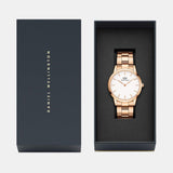 Buy Shop Daniel Wellington Iconic Link White Dial Gold Steel Strap Watch For Men - DW00100343 USA Online