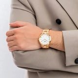 Buy Shop Daniel Wellington Iconic Link White Dial Gold Steel Strap Watch For Men - DW00100343 USA Online