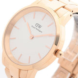 Buy Shop Daniel Wellington Iconic Link White Dial Gold Steel Strap Watch For Men - DW00100343 USA Online