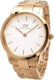 Buy Shop Daniel Wellington Iconic Link White Dial Gold Steel Strap Watch For Men - DW00100343 USA Online