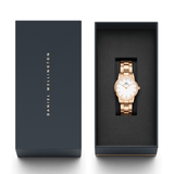 Buy Shop Daniel Wellington Iconic Link White Dial Rose Gold Steel Strap Watch for Women - DW00100213 USA Online