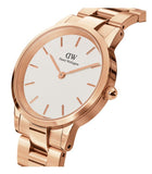 Buy Shop Daniel Wellington Iconic Link White Dial Rose Gold Steel Strap Watch for Women - DW00100213 USA Online