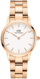 Buy Shop Daniel Wellington Iconic Link White Dial Rose Gold Steel Strap Watch for Women - DW00100213 USA Online