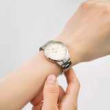 Buy Shop Daniel Wellington Iconic Link White Dial Silver Steel Strap Watch For Women - DW00100205 USA Online