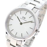 Buy Shop Daniel Wellington Iconic Link White Dial Silver Steel Strap Watch For Women - DW00100205 USA Online