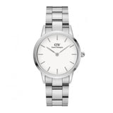 Buy Shop Daniel Wellington Iconic Link White Dial Silver Steel Strap Watch For Women - DW00100205 USA Online