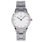 Buy Shop Daniel Wellington Iconic Link White Dial Silver Steel Strap Watch For Women - DW00100205 USA Online