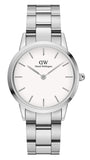 Buy Shop Daniel Wellington Iconic Link White Dial Silver Steel Strap Watch For Women - DW00100205 USA Online