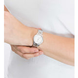 Buy Shop Daniel Wellington Iconic Link White Dial Silver Steel Strap Watch For Women - DW00100207 USA Online