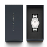 Buy Shop Daniel Wellington Iconic Link White Dial Silver Steel Strap Watch For Women - DW00100207 USA Online