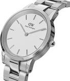 Buy Shop Daniel Wellington Iconic Link White Dial Silver Steel Strap Watch For Women - DW00100207 USA Online