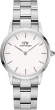 Buy Shop Daniel Wellington Iconic Link White Dial Silver Steel Strap Watch For Women - DW00100207 USA Online