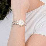 Buy Shop Daniel Wellington Iconic Link White Dial Two Tone Steel Strap Watch For Women - DW00100359 USA Online